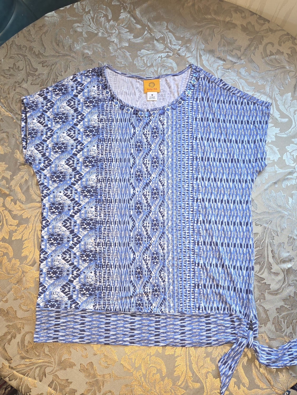 Ruby Rd. Boho Embelished T-Shirt